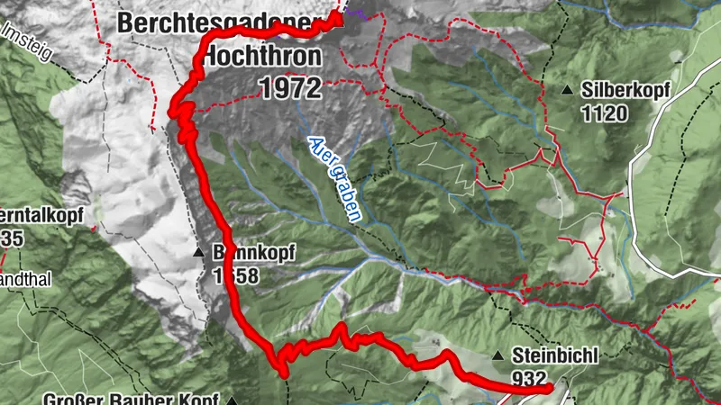 Berchtesgaden Hochthron von Dürrlehen aus