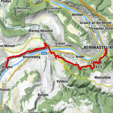 Moselsteig stage 10: Kesten/Osann-Monzel – Bernkastel-Kues