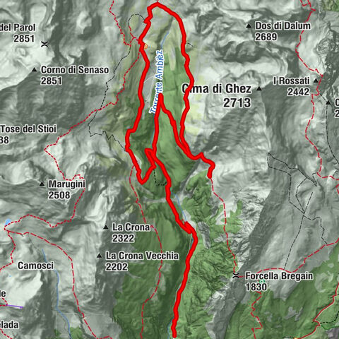 Val Ambiéz: walking in the Brenta Dolomites