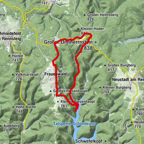 Circular hike - To the Schönbrunn Dam - Frauenwald