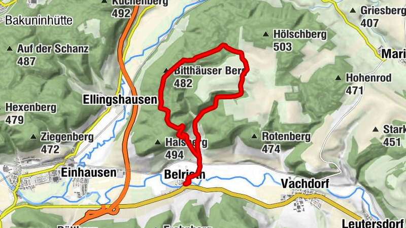 Hofteicher - Belrieth im Werratal - Rundwanderweg