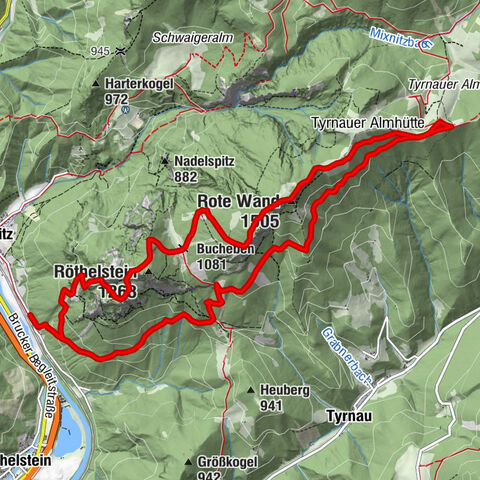 Mixnitz - Drachenhöhle - Röthelstein - Rote Wand - Tyrnauer Alm