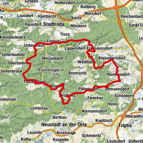 Circular hiking trail - Tälerpilgerweg - Triptis