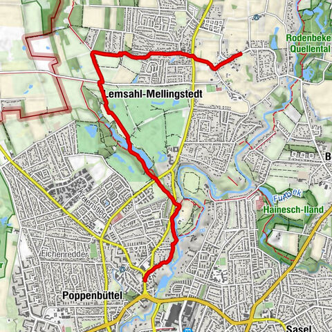 Zum Mittagessen nach Lemsahl und zurück.