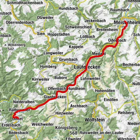 Glan-Blies cycle path - Stage 4 (Ulmet - Meisenheim)