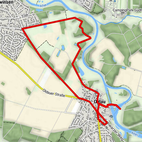 Allertalbahn-1, Oldauer Schleuse