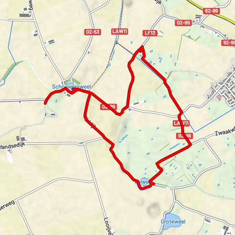 Langs de bloemendijken bij Nisse. Zeeland. Nederland