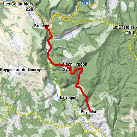 Tarn Horse Route: Puycelsi / Bruniquel